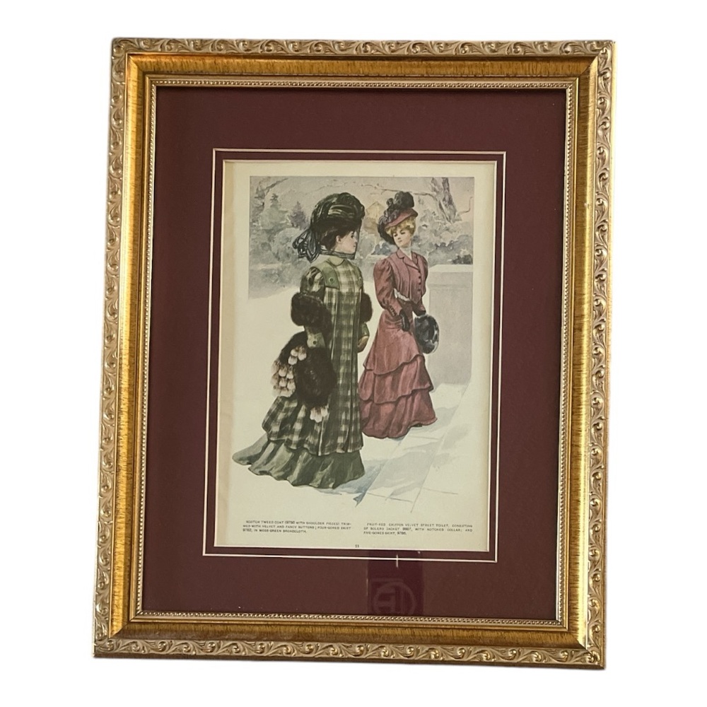 Original Ad from 1902 “The Delineator” page 22 professionally matted and framed